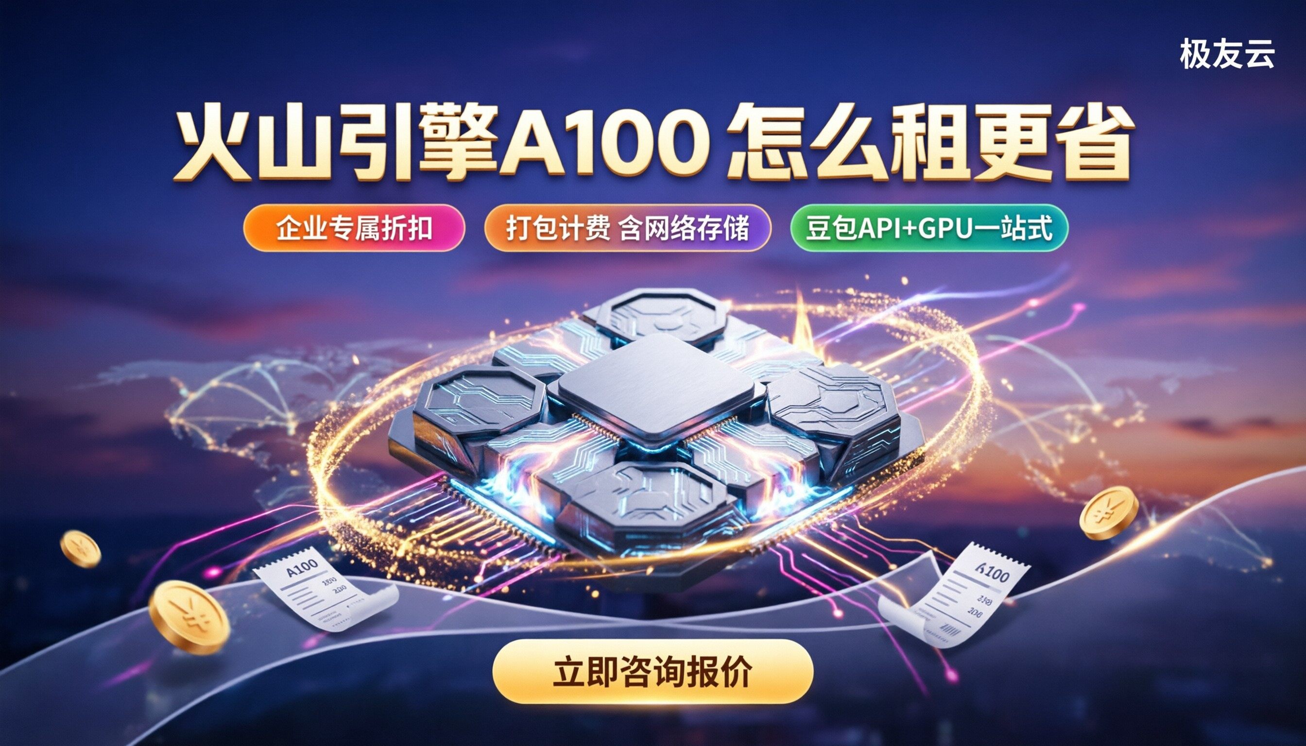 火山引擎A100服务器报价：对比后怎么租更省？