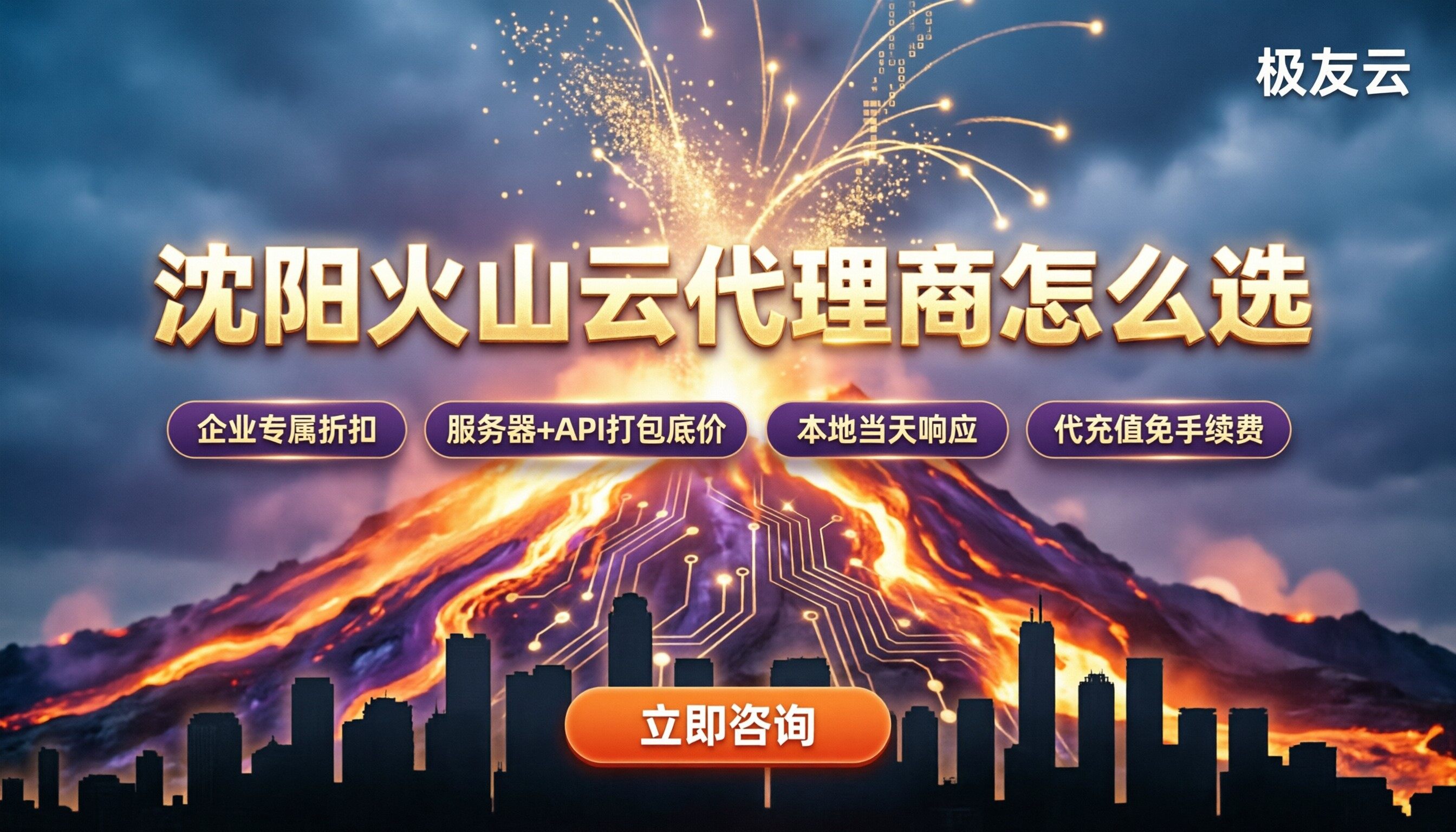 沈阳火山云代理商怎么选:本地授权与云服务器对比