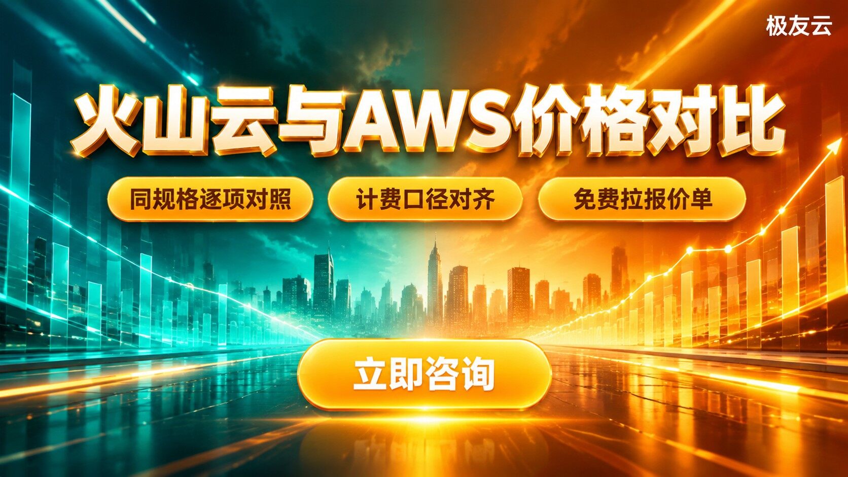 火山云和AWS价格对比：最新计费口径与差异
