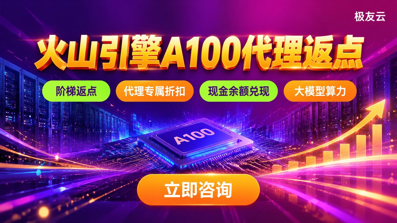 火山引擎A100代理返点：返点规则与开通流程