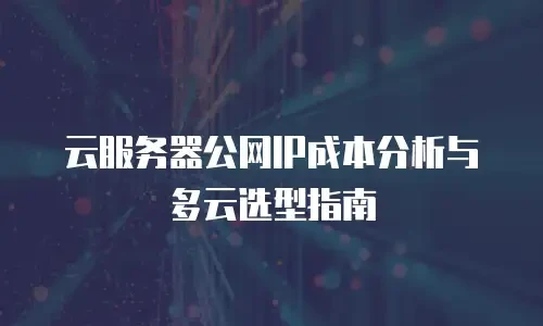 云服务器公网IP成本分析与多云选型指南