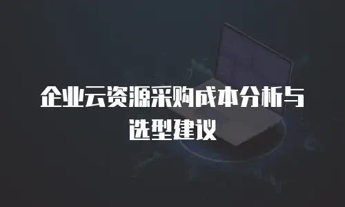 企业云资源采购成本分析与选型建议