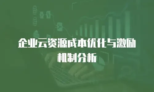 企业云资源成本优化与激励机制分析
