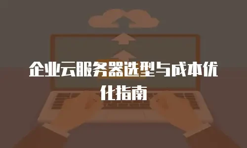 企业云服务器选型与成本优化指南
