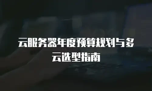 云服务器年度预算规划与多云选型指南