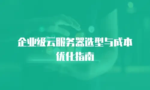 企业级云服务器选型与成本优化指南