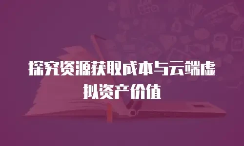 探究资源获取成本与云端虚拟资产价值