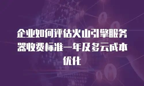 企业如何评估火山引擎服务器收费标准一年及多云成本优化