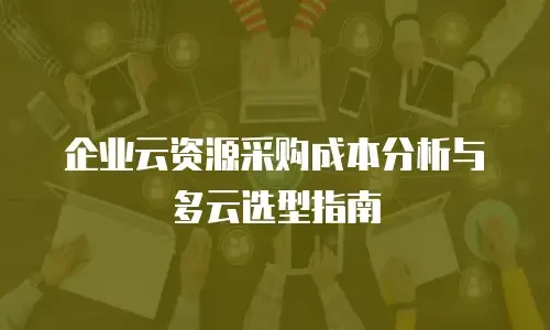 企业云资源采购成本分析与多云选型指南