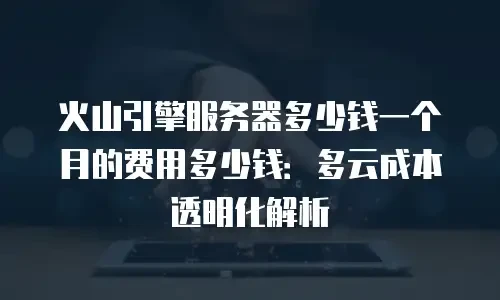 火山引擎服务器多少钱一个月的费用多少钱：多云成本透明化解析