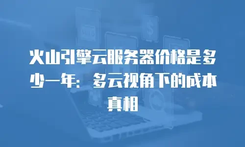 火山引擎云服务器价格是多少一年：多云视角下的成本真相
