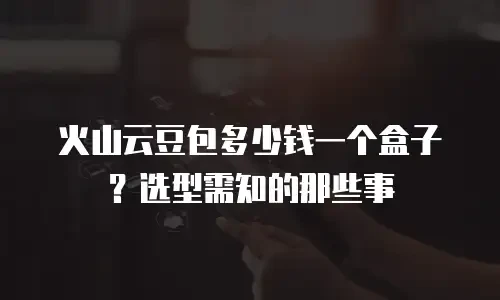 火山云豆包多少钱一个盒子？选型需知的那些事