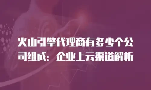 火山引擎代理商有多少个公司组成：企业上云渠道解析