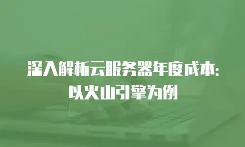 深入解析云服务器年度成本：以火山引擎为例
