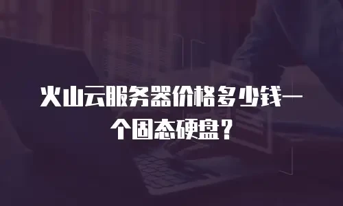 火山云服务器价格多少钱一个固态硬盘？