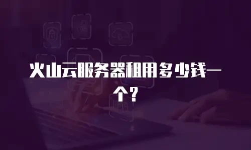 火山云服务器租用多少钱一个？