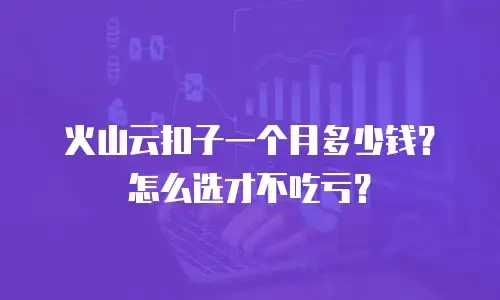 火山云扣子一个月多少钱？怎么选才不吃亏？