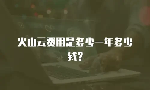 火山云费用是多少一年多少钱？