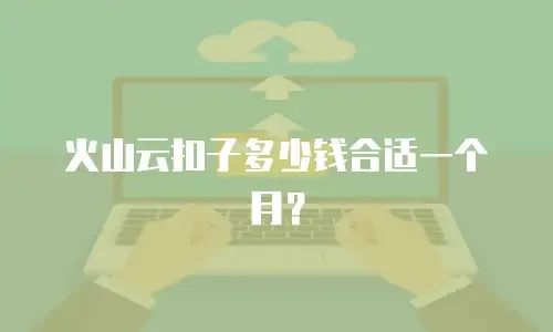 火山云扣子多少钱合适一个月？