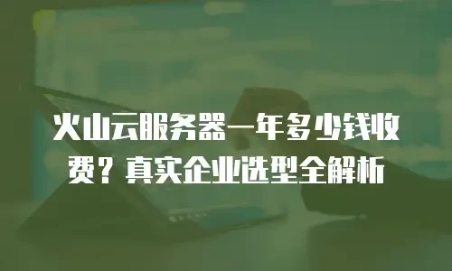 火山云服务器一年多少钱收费？真实企业选型全解析