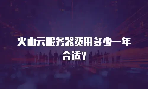 火山云服务器费用多少一年合适？