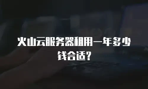火山云服务器租用一年多少钱合适？