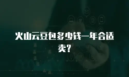火山云豆包多少钱一年合适卖？