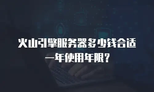 火山引擎服务器多少钱合适一年使用年限？