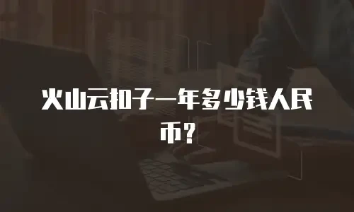 火山云扣子一年多少钱人民币？