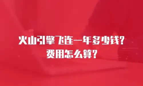 火山引擎飞连一年多少钱？费用怎么算？