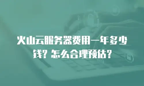 火山云服务器费用一年多少钱？怎么合理预估？