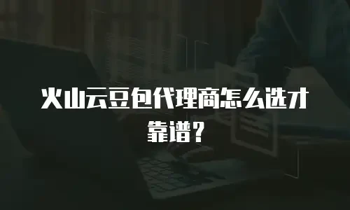 火山云豆包代理商怎么选才靠谱？