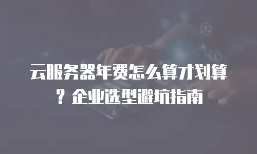 云服务器年费怎么算才划算？企业选型避坑指南