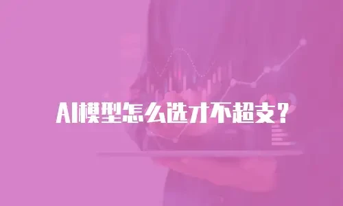 AI模型怎么选才不超支？