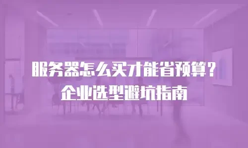 服务器怎么买才能省预算？企业选型避坑指南