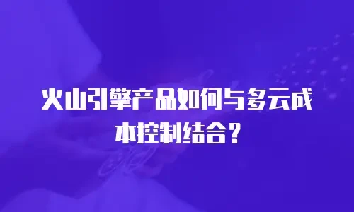 火山引擎产品如何与多云成本控制结合？