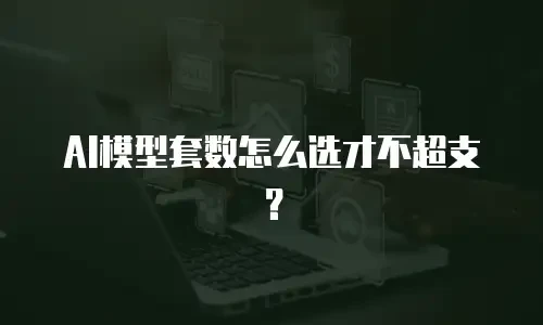 AI模型套数怎么选才不超支？