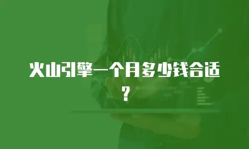 火山引擎一个月多少钱合适？