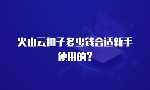 火山云扣子多少钱合适新手使用的？