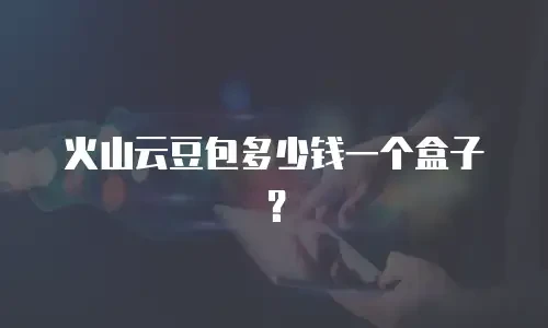 火山云豆包多少钱一个盒子？