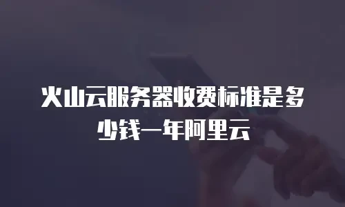 火山云服务器收费标准是多少钱一年阿里云