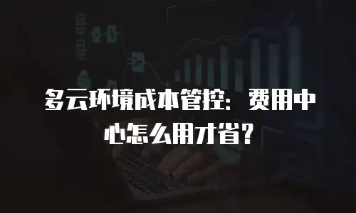 多云环境成本管控：费用中心怎么用才省？
