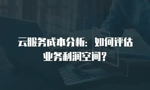 云服务成本分析：如何评估业务利润空间？