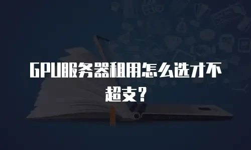 GPU服务器租用怎么选才不超支？