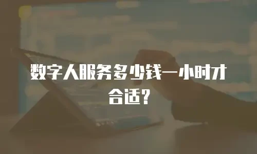 数字人服务多少钱一小时才合适？