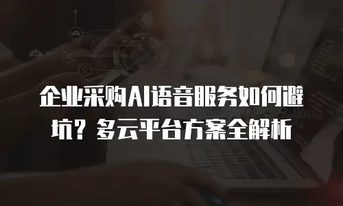 企业采购AI语音服务如何避坑？多云平台方案全解析