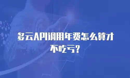 多云API调用年费怎么算才不吃亏？
