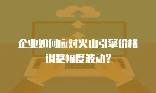 企业如何应对火山引擎价格调整幅度波动？