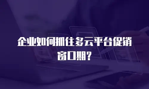 企业如何抓住多云平台促销窗口期？
