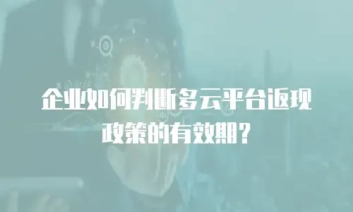 企业如何判断多云平台返现政策的有效期？